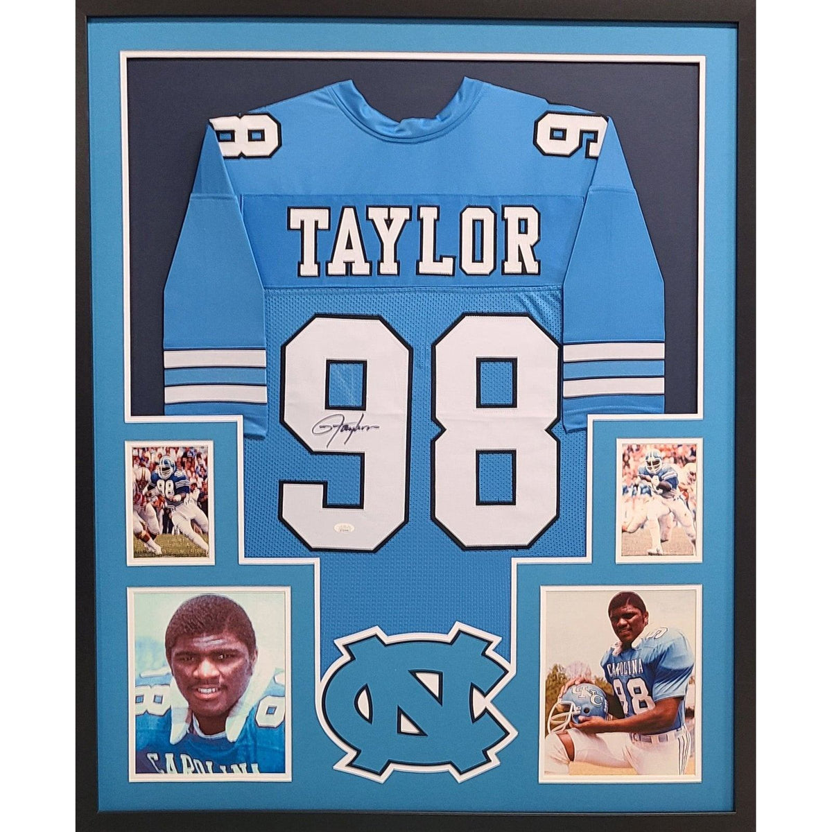 Lawrence Taylor Framed Signed Jersey JSA Autographed UNC North Carolina
