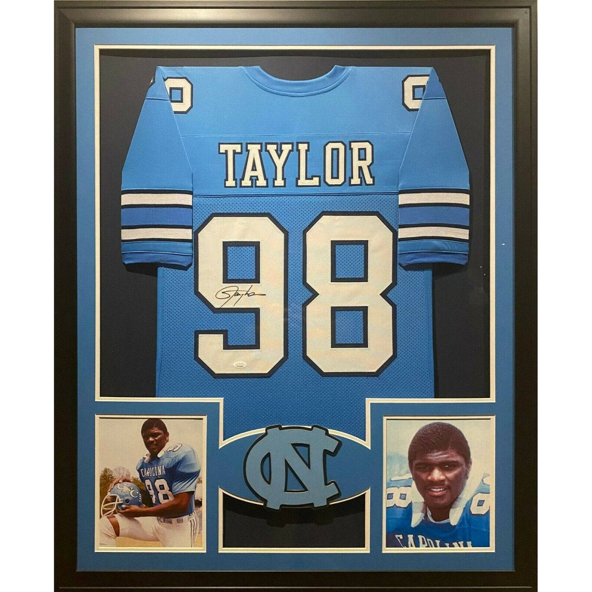 Lawrence Taylor Framed Jersey JSA Autographed Signed UNC North Carolina Giants
