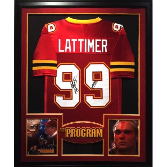 Lattimer Framed Movie Jersey JSA Autographed The Program Signed