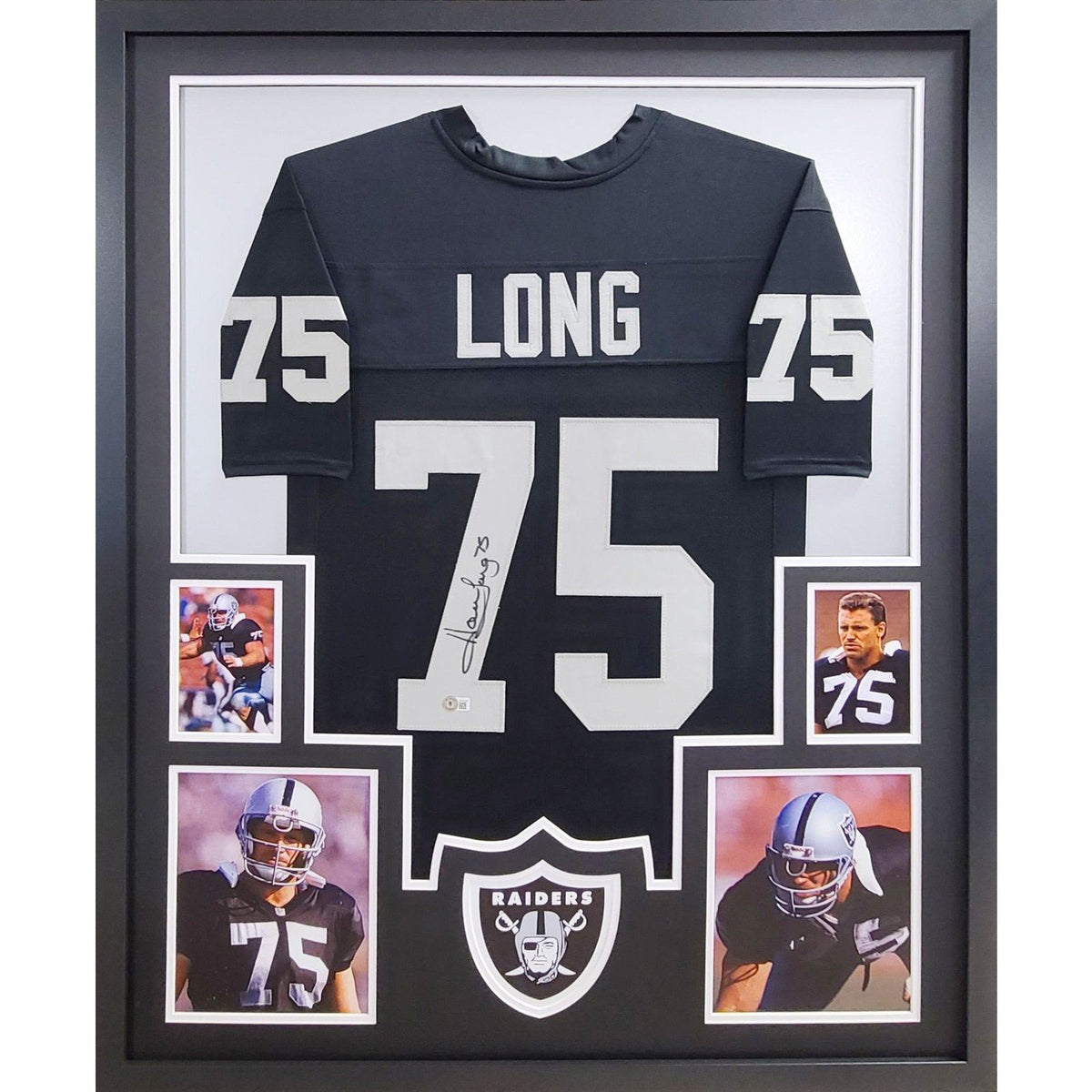 Howie Long Signed Framed Jersey Beckett Autographed Oakland Raiders