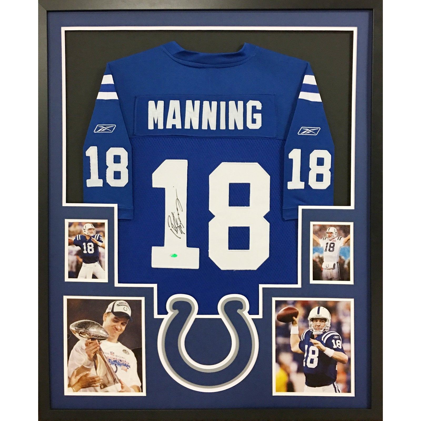 Peyton Manning Autographed and Framed Orange Tennessee Jersey