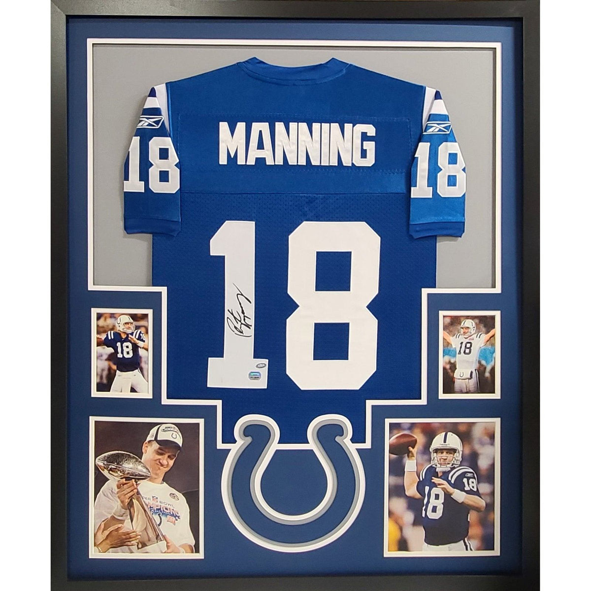 Peyton Manning Framed Signed Jersey Mounted Memories Indianapolis Colts Autographed
