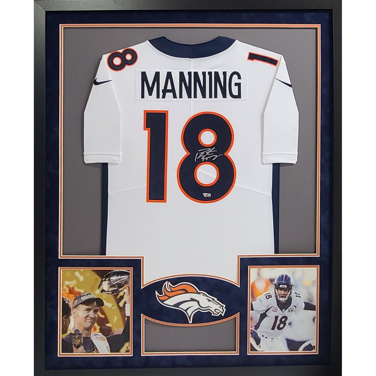 Peyton Manning Framed Signed Jersey Fanatics Denver Broncos Autographed