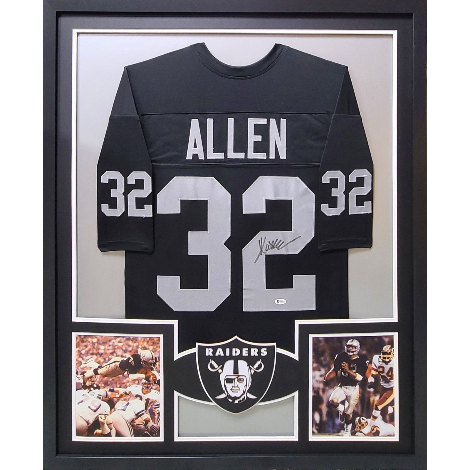 Marcus Allen Framed Jersey Beckett Autographed Signed Raiders Los Ange
