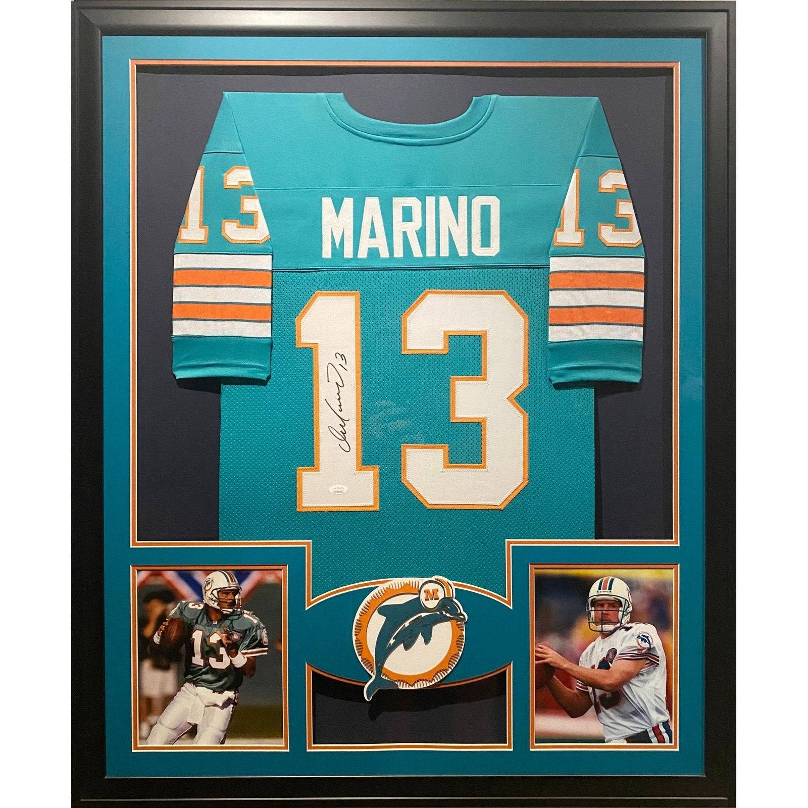 Dan Marino signed Miami Dolphins teal jersey