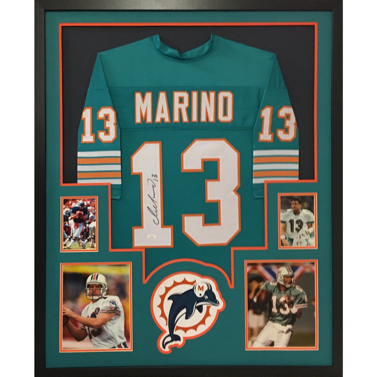 Dan Marino Framed Jersey JSA Autographed Signed Miami Dolphins TB4