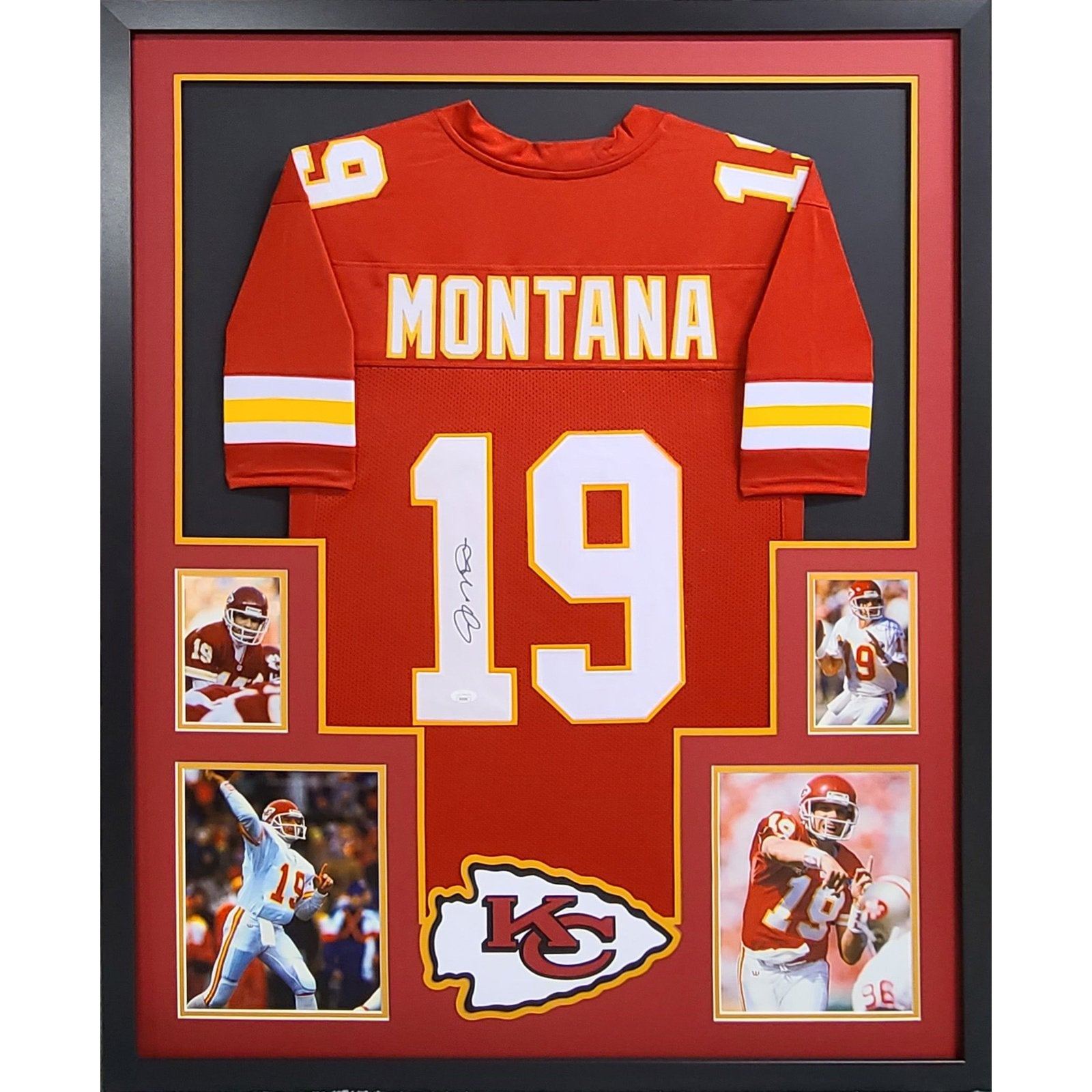 Joe montana on sale signed chiefs jersey