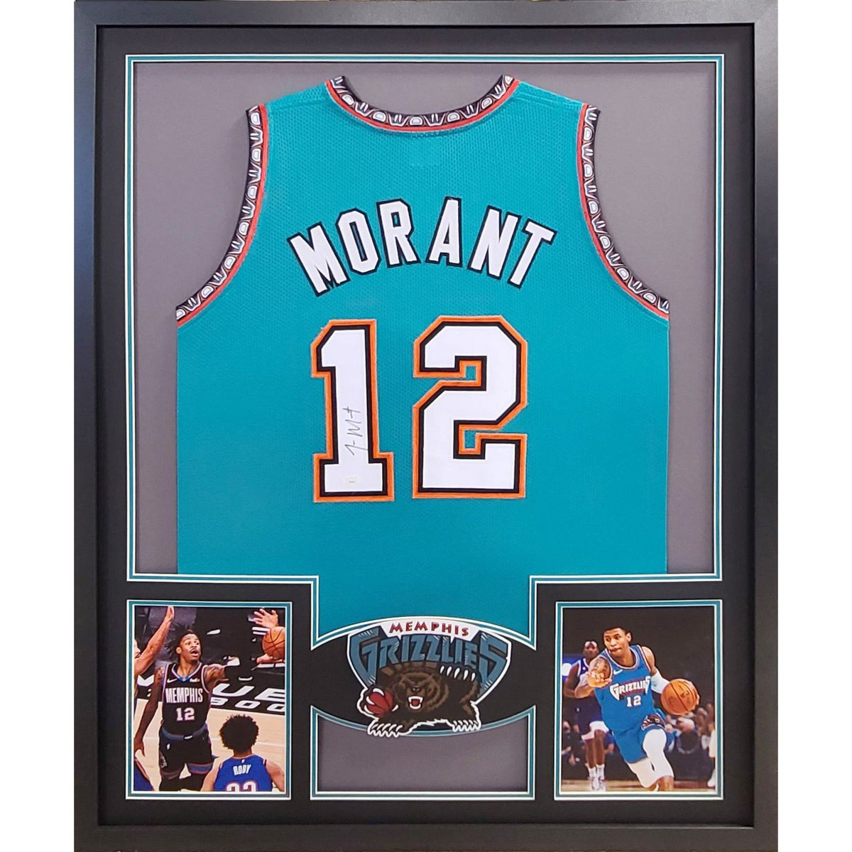 Ja Morant Framed Signed Jersey JSA Autographed Memphis Grizzlies