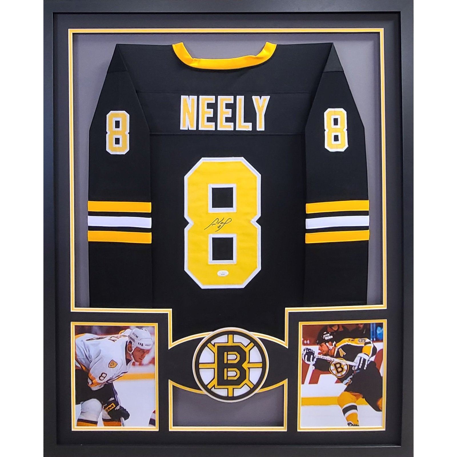 Cam Neely Autographed and Framed Black Boston Bruins Jersey