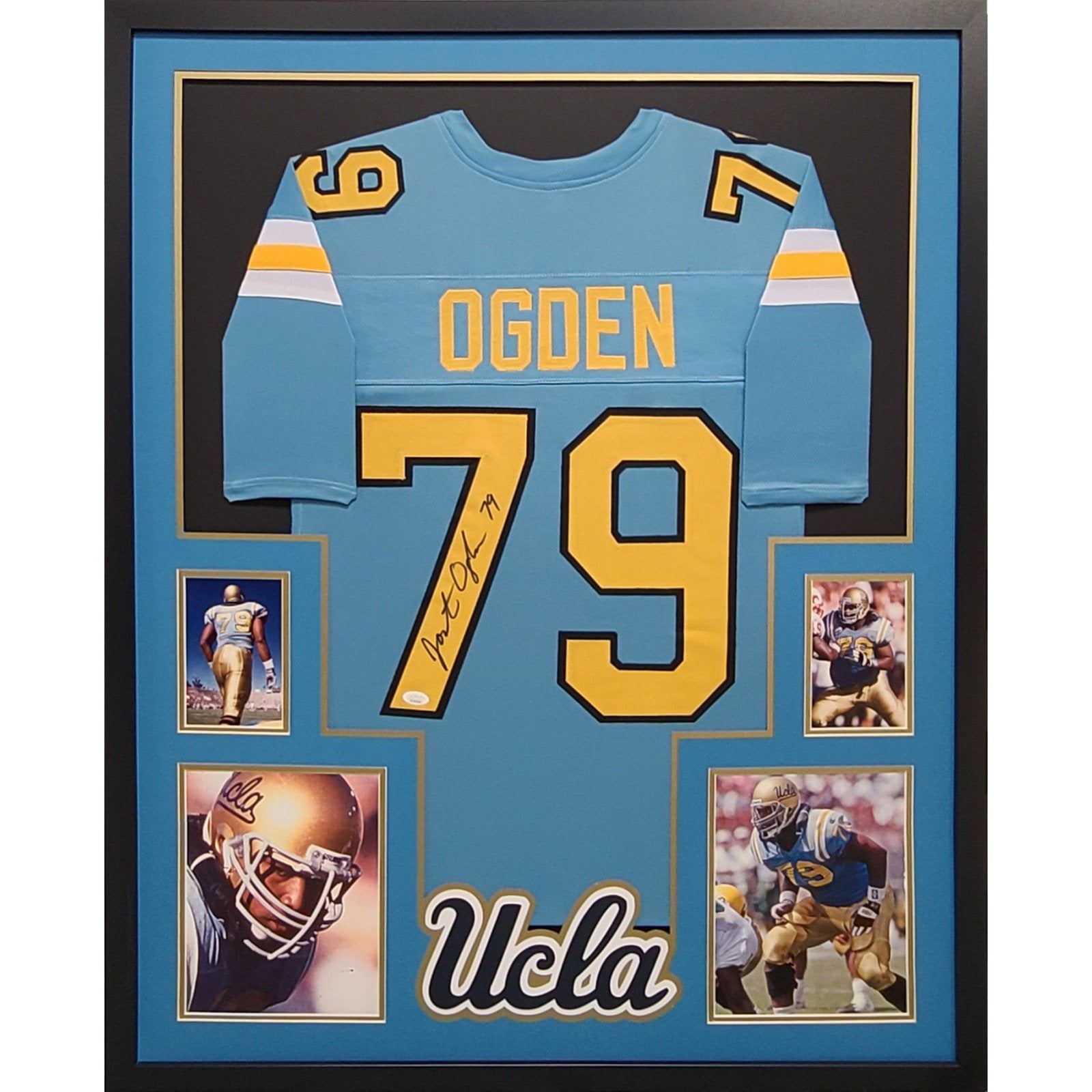 Jonathan Ogden Framed Signed Jersey JSA Autographed UCLA