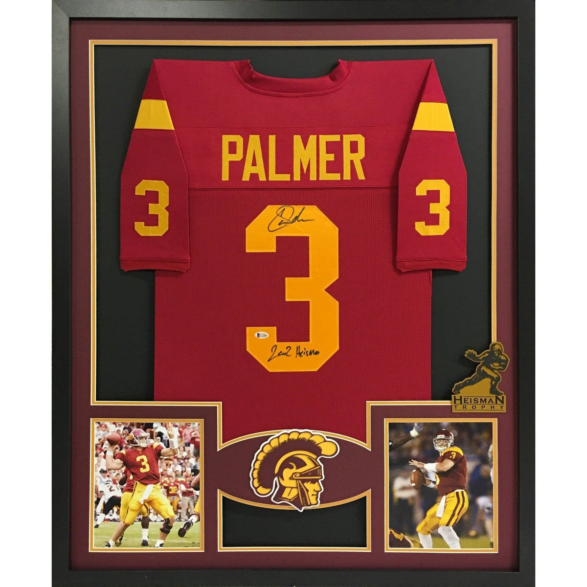 Carson Palmer Framed Signed Jersey Beckett Autographed USC