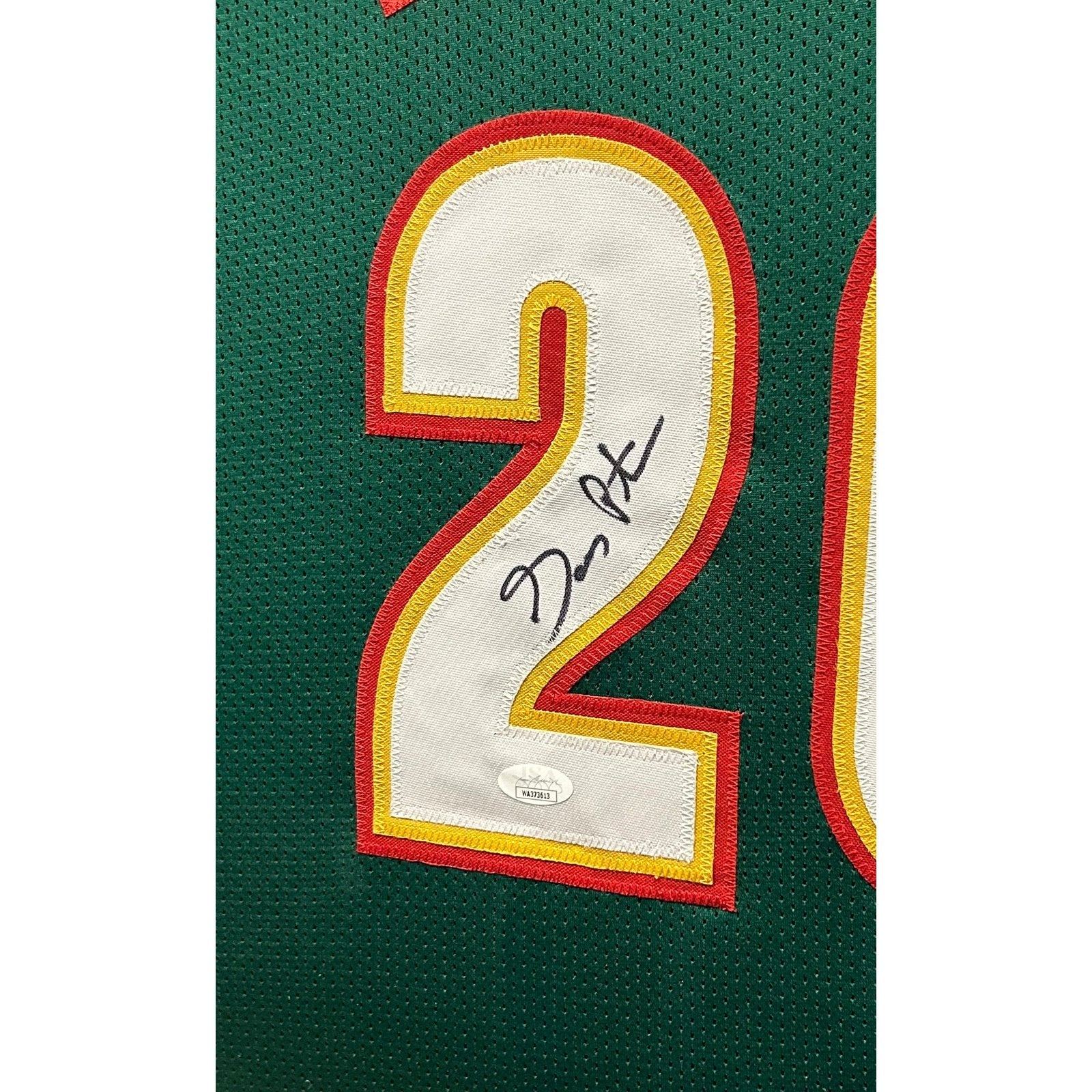 Gary Payton Signed Framed Jersey JSA Autographed Seattle Supersonics