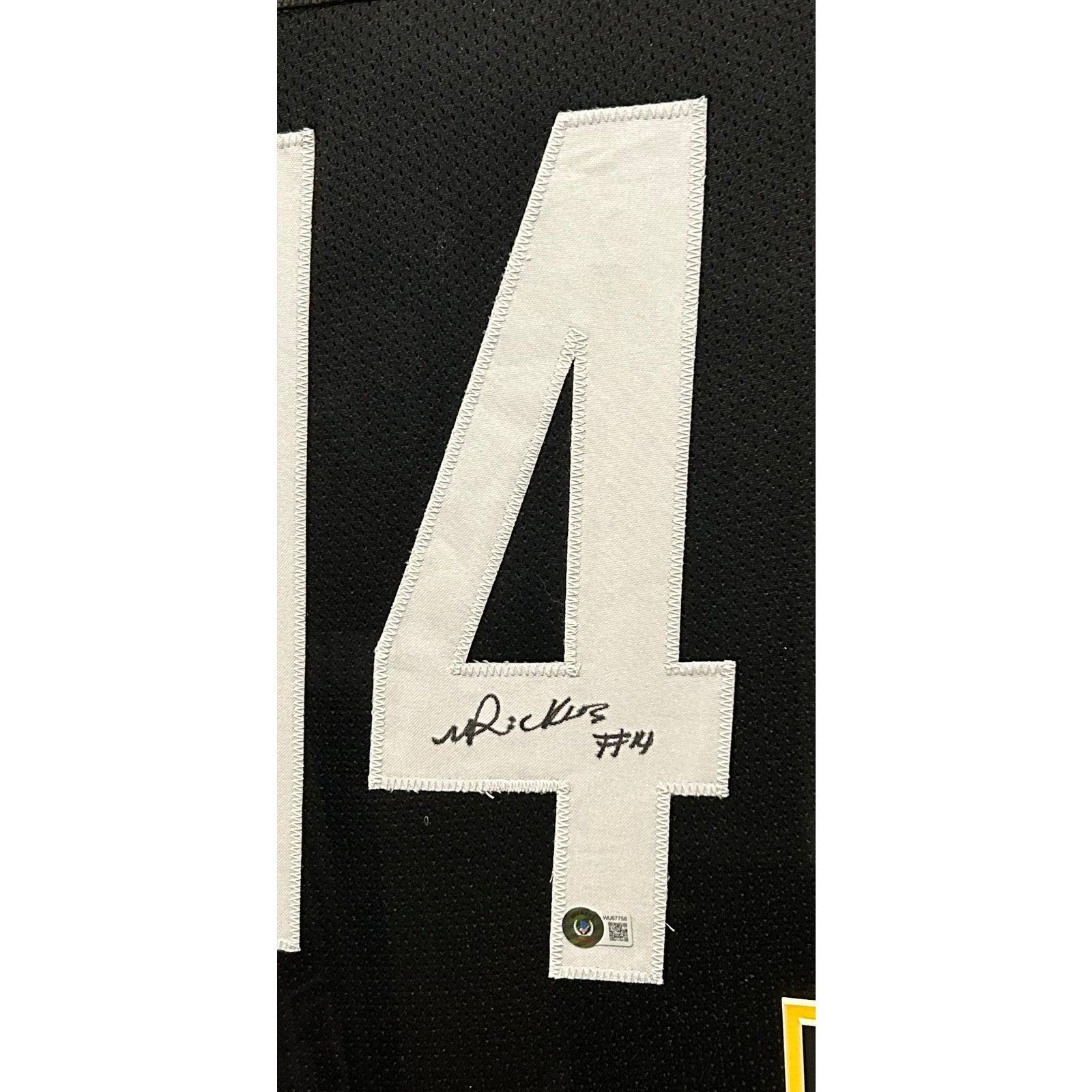 George Pickens Signed Framed Jersey Beckett Autographed Pittsburgh Steelers