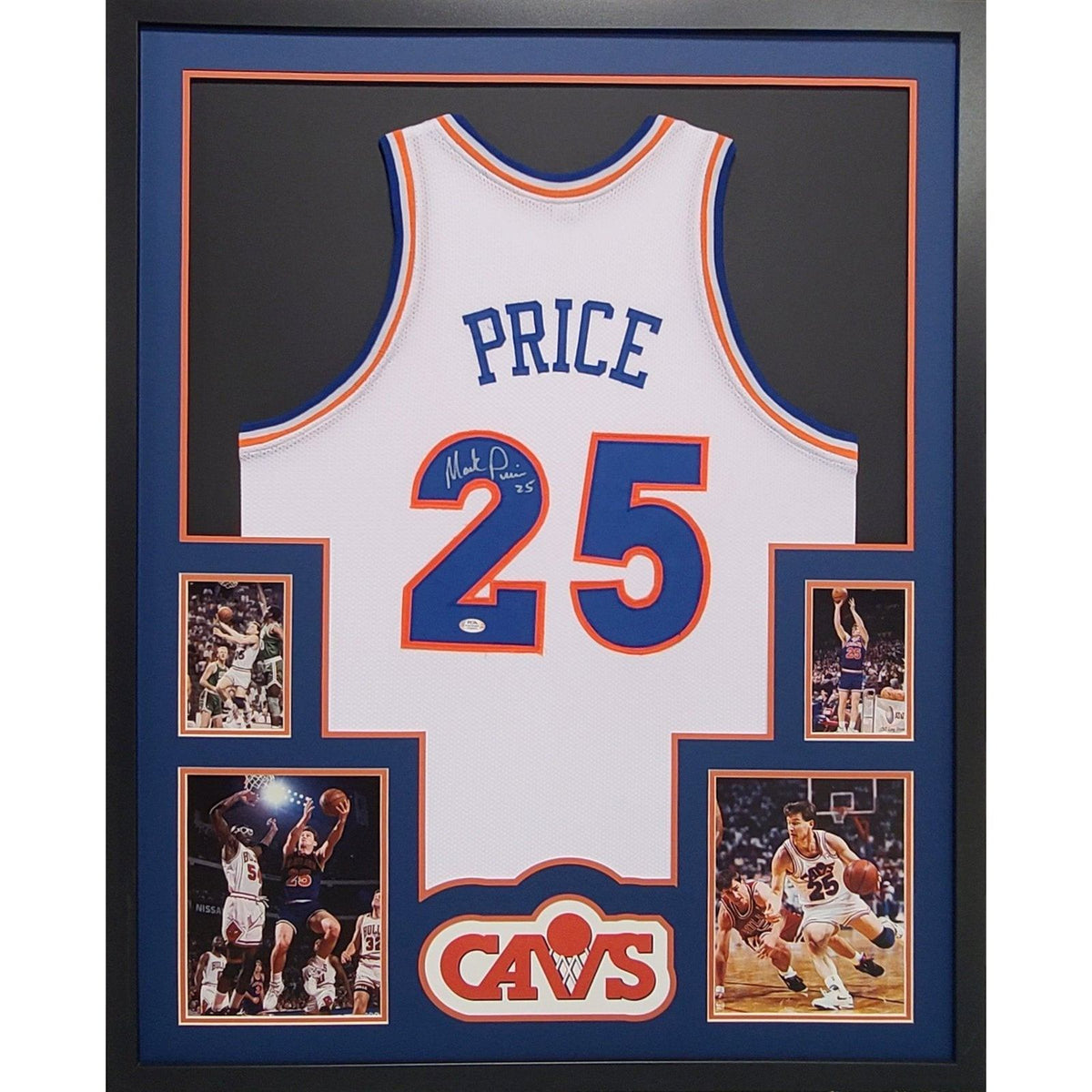 Mark Price Framed Signed Jersey PSA/DNA Autographed Cleveland Cavaliers