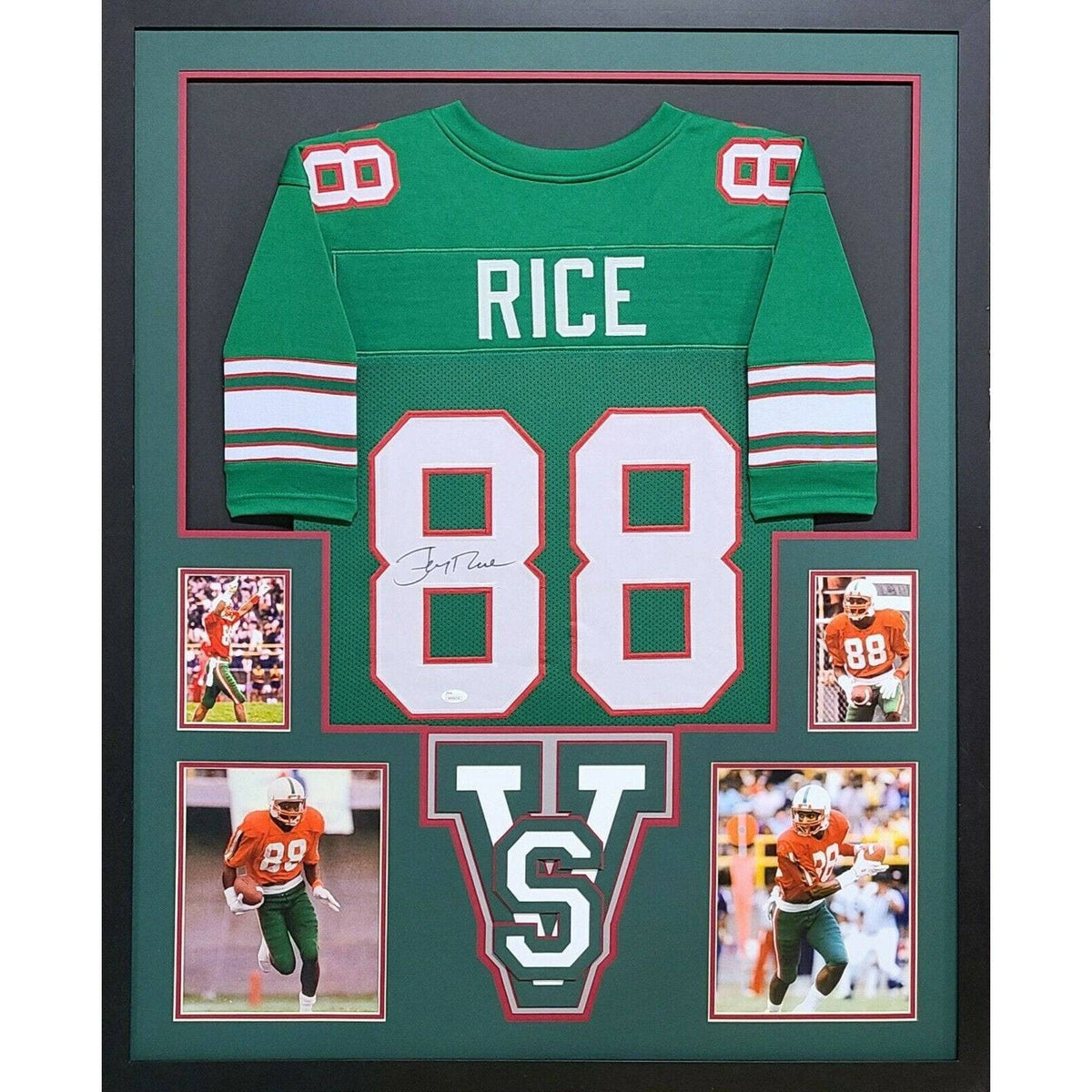 Jerry Rice Framed Jersey JSA Autographed Signed 49ers Mississippi Valley State