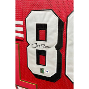 Jerry Rice Signed Framed Jersey PSA/DNA Autographed San Francisco 49ers