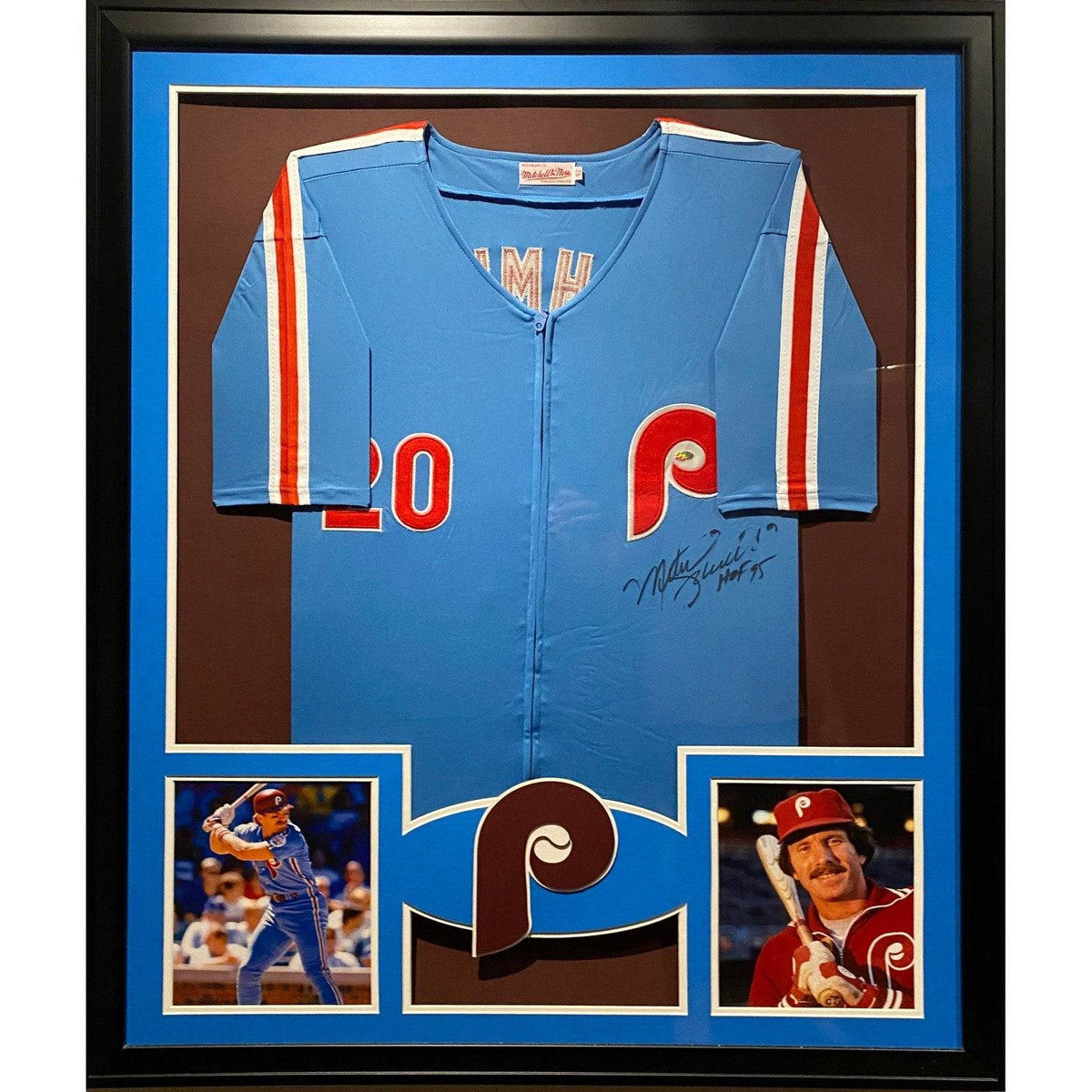 Mike Schmidt Framed Jersey MM Autographed Signed Philadelphia Phillies