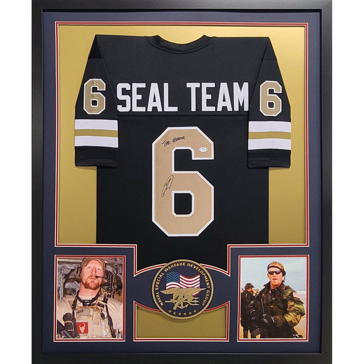 Seal Team 6 Robert O'Neill Framed Signed Jersey PSA/DNA Autographed Osama Bin Laden