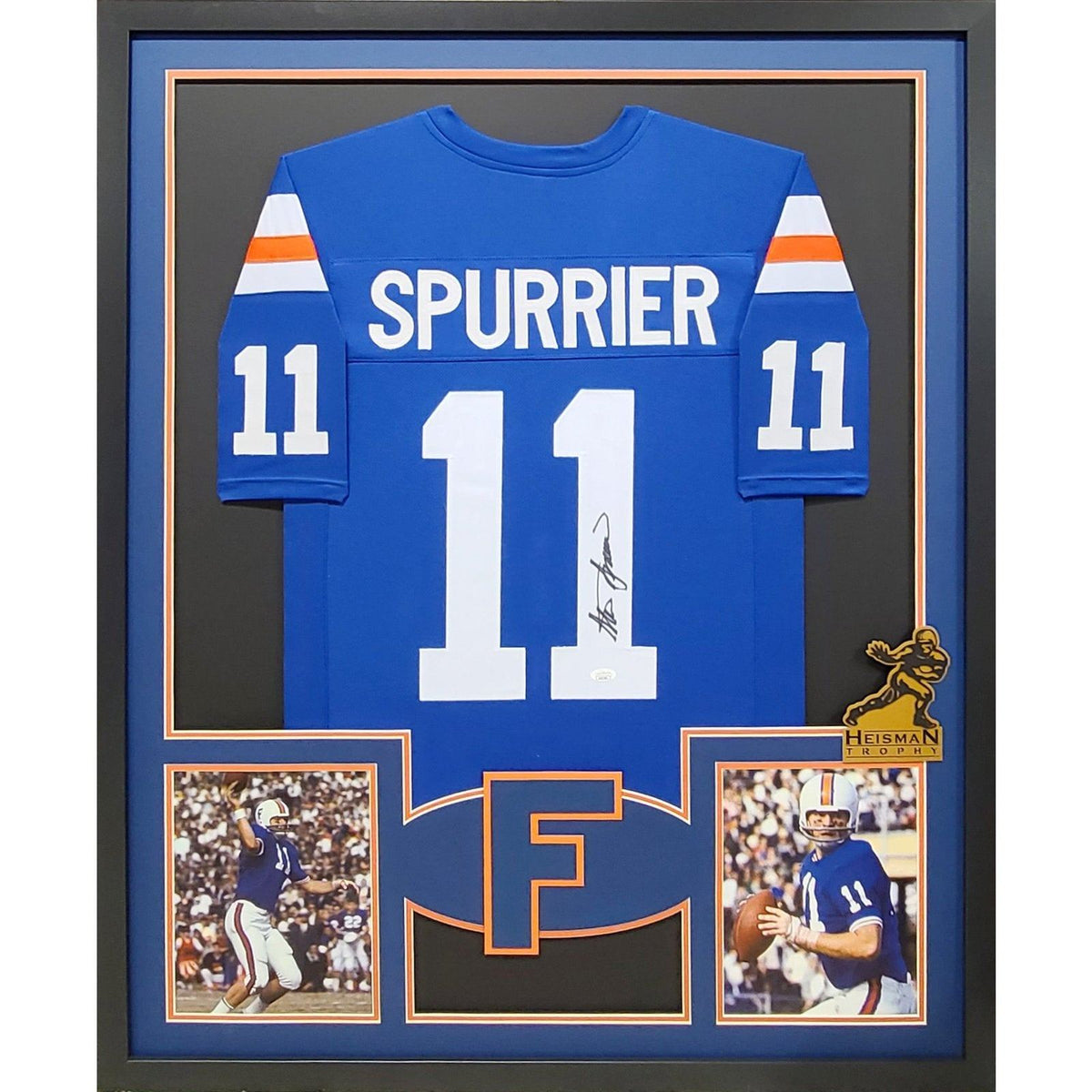Steve Spurrier Framed Signed Jersey JSA Autographed Florida Gators