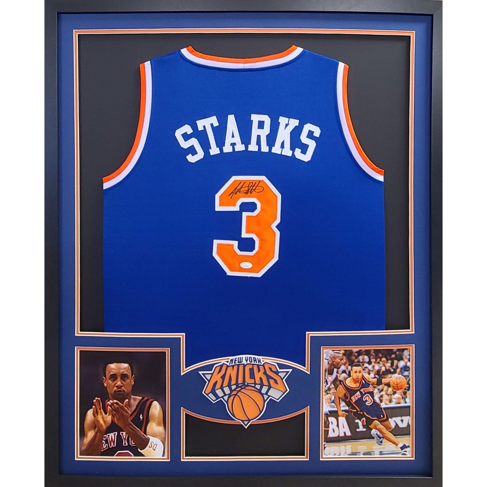 John Starks Autographed Signed Jersey New York Knicks JSA