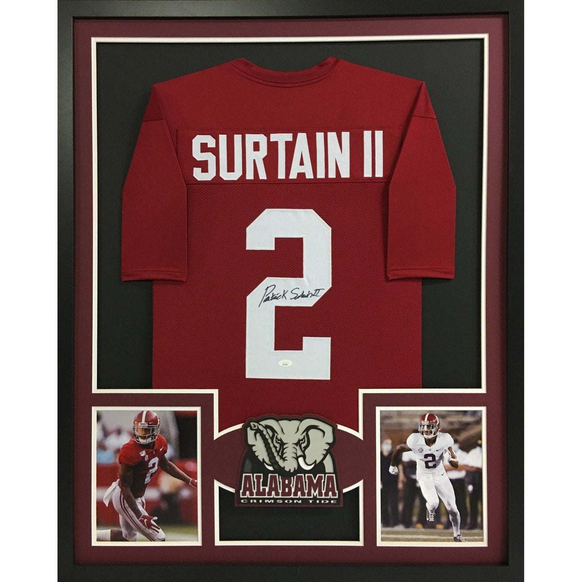 Patrick Surtain II Framed Signed Jersey Alabama JSA Autographed
