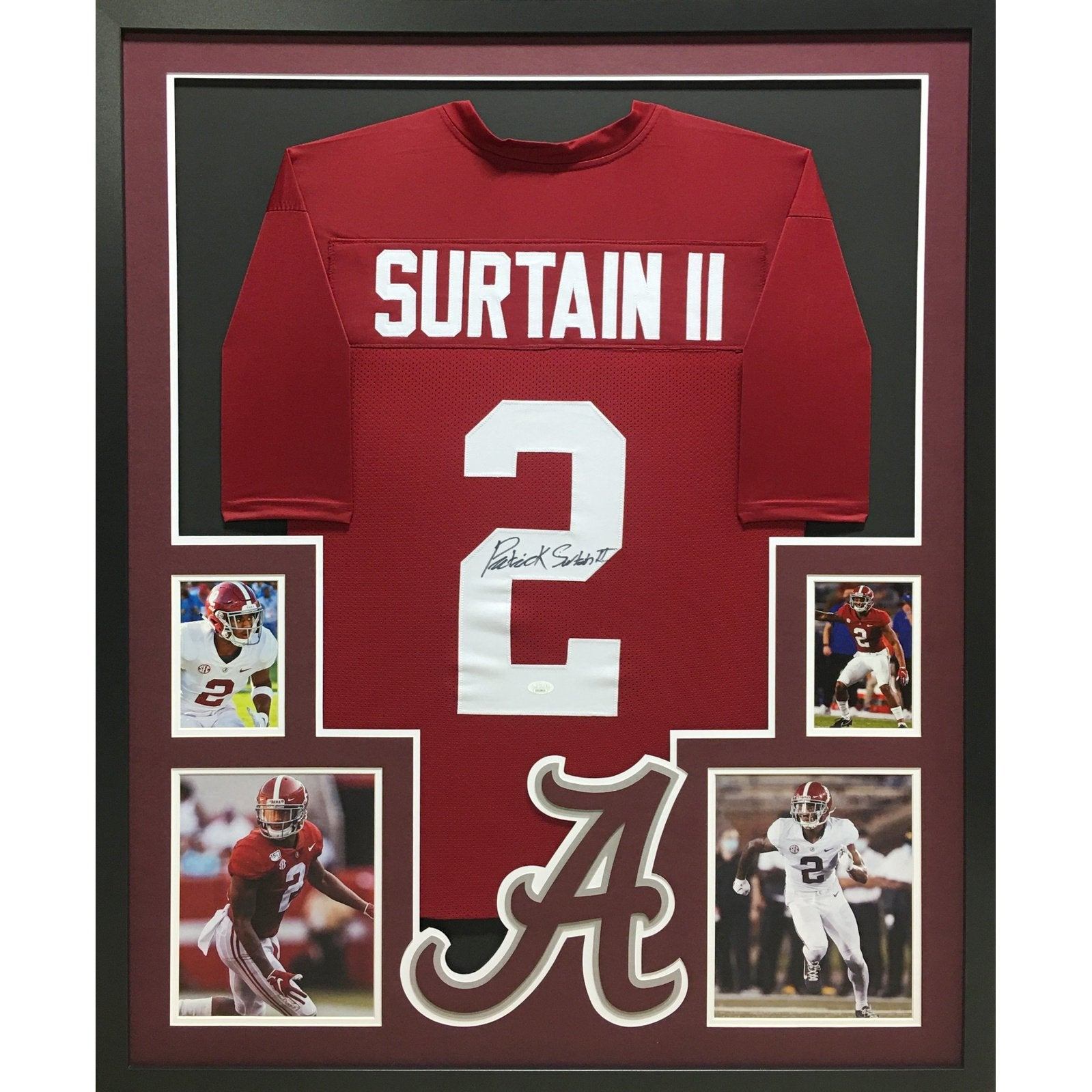 Patrick Surtain Framed Signed Jersey Alabama JSA Autographed