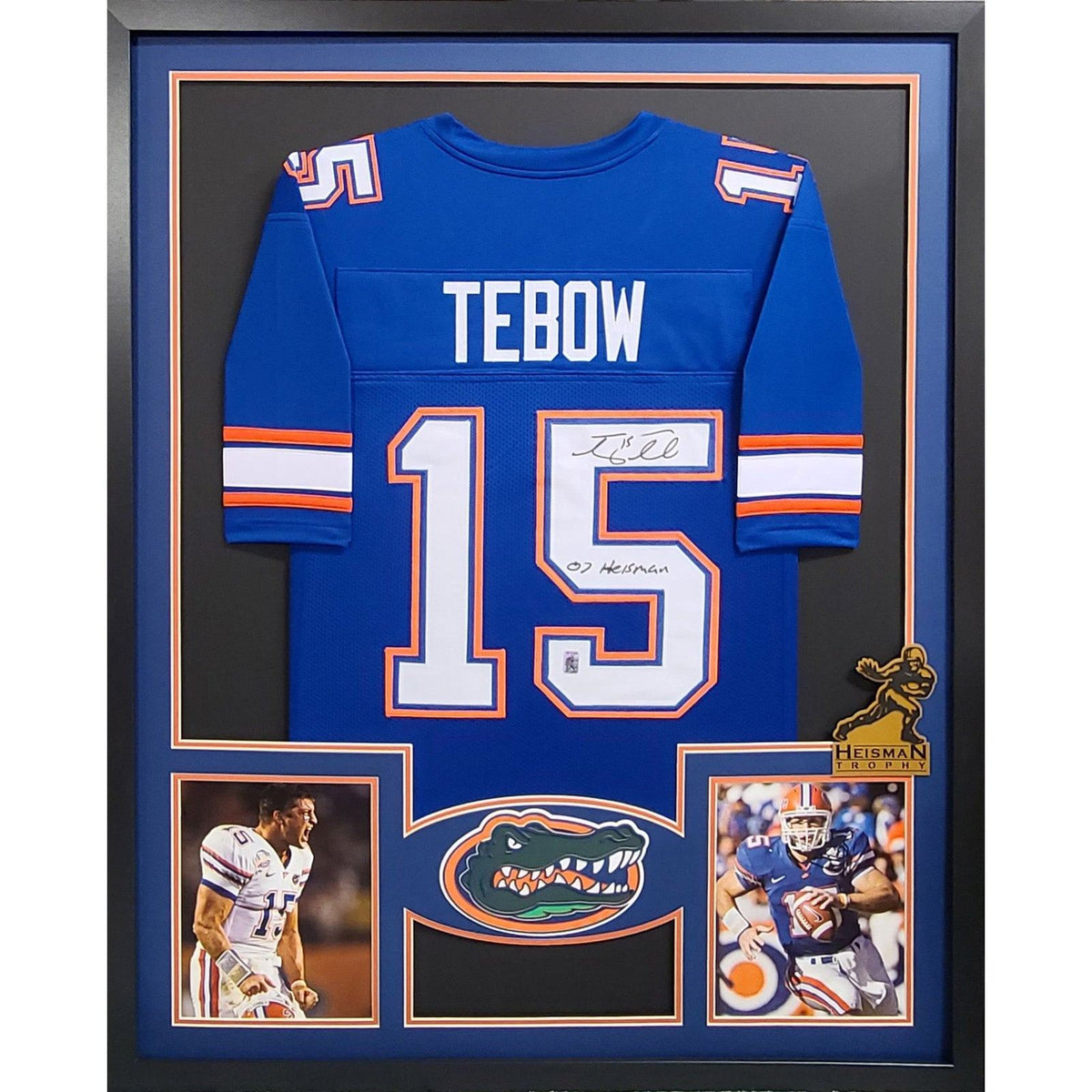 Tim Tebow Framed Jersey Autographed Signed Florida Gators Tebow COA BB2