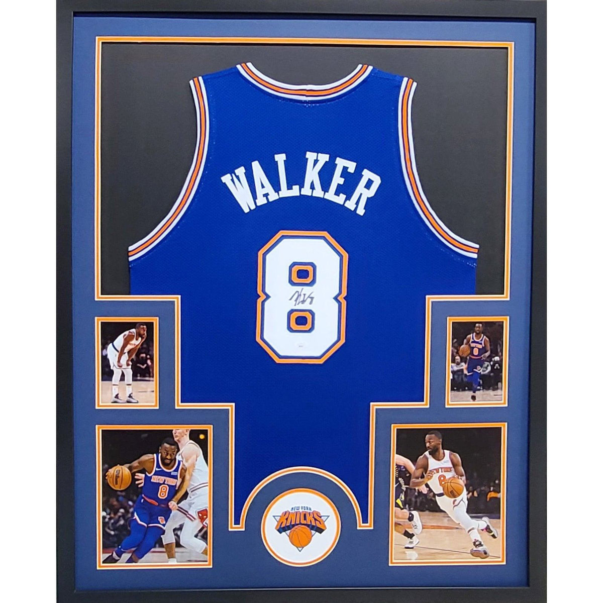 Kemba Walker Signed Framed Jersey JSA Autographed New York Knicks