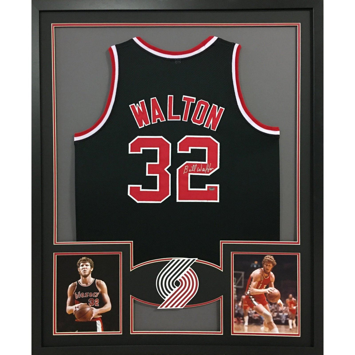 Bill Walton Framed Signed Jersey Schwartz Autographed Portland Trailblazers