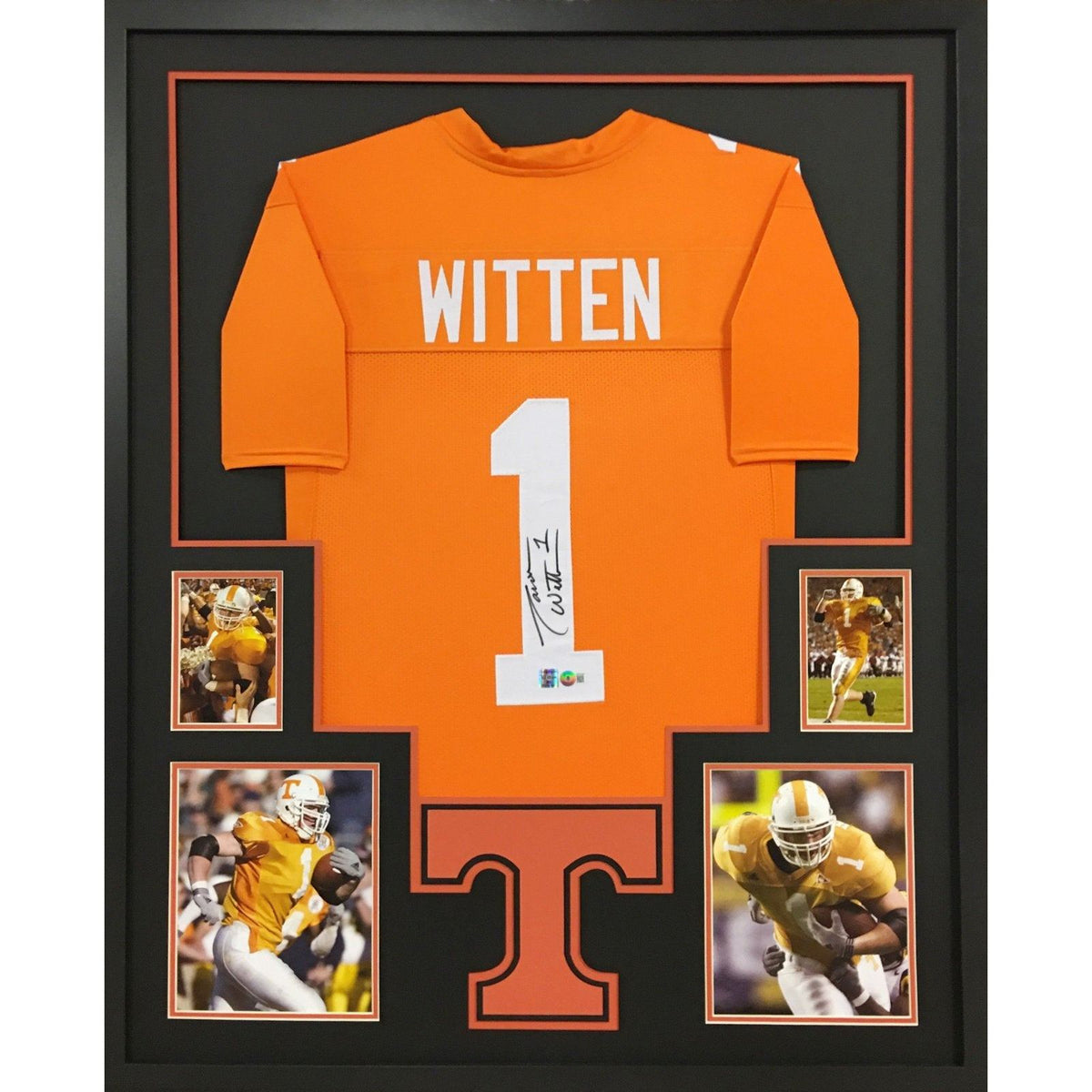 Jason Witten Framed Signed Tennessee Jersey Beckett Autographed