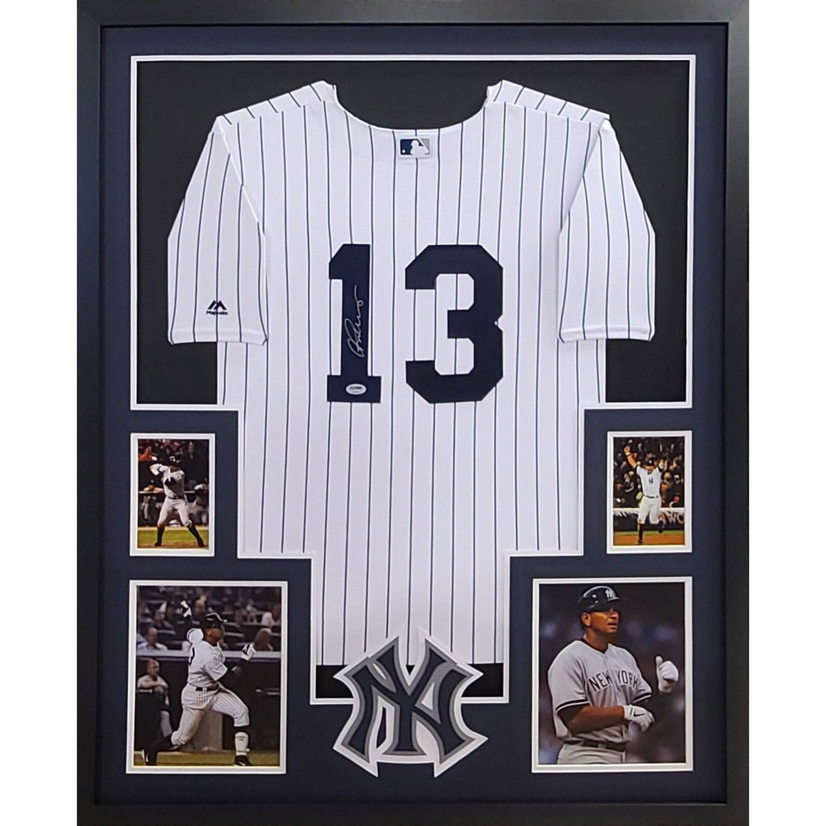 Roger Clemens Signed New York Yankees 35x43 Custom Framed Jersey