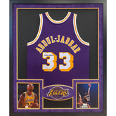 Kareem Abdul-Jabbar Framed Signed Jersey Fanatics Autographed Los Angeles Lakers