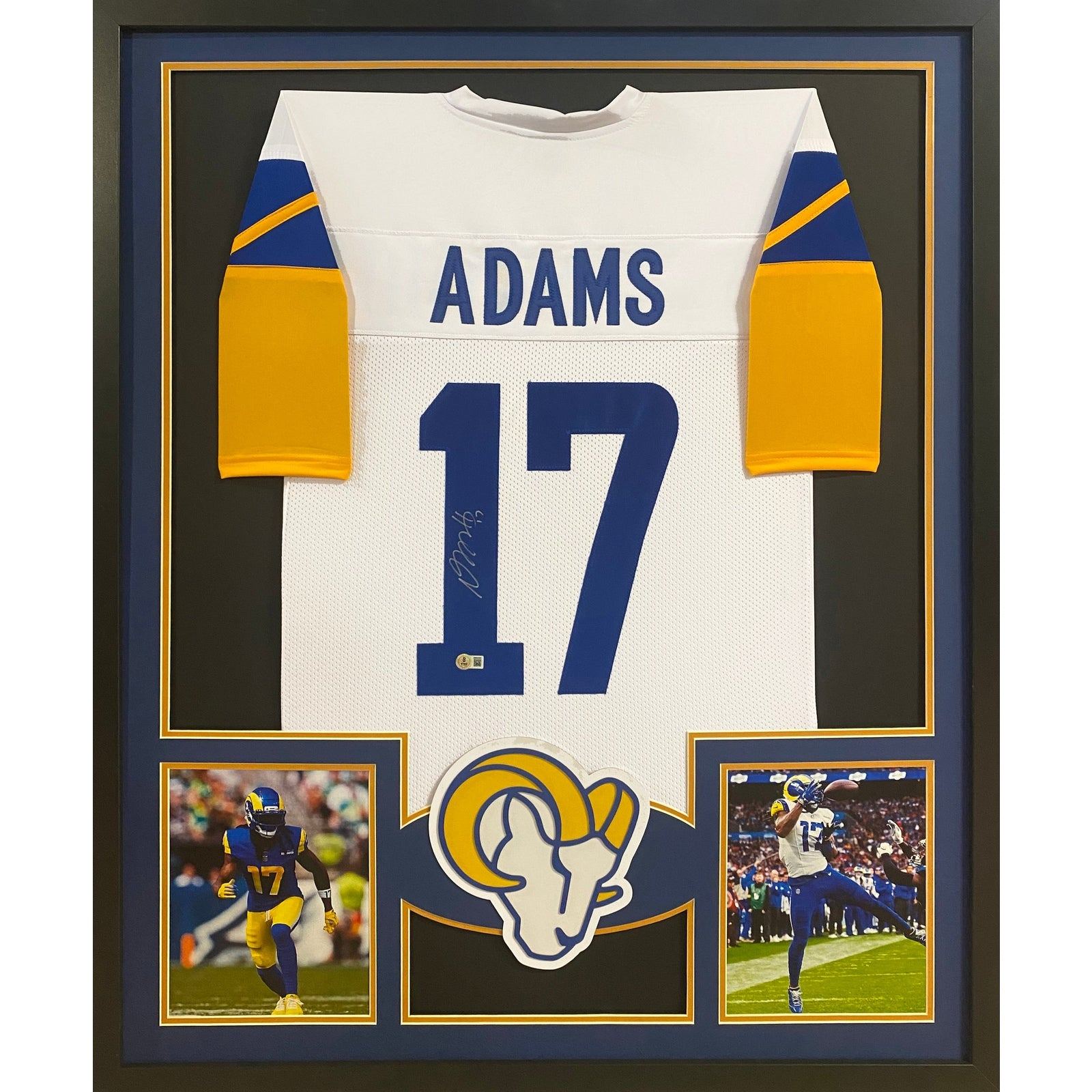 Davante Adams Signed Framed Jersey Beckett Autographed Los Angeles Rams