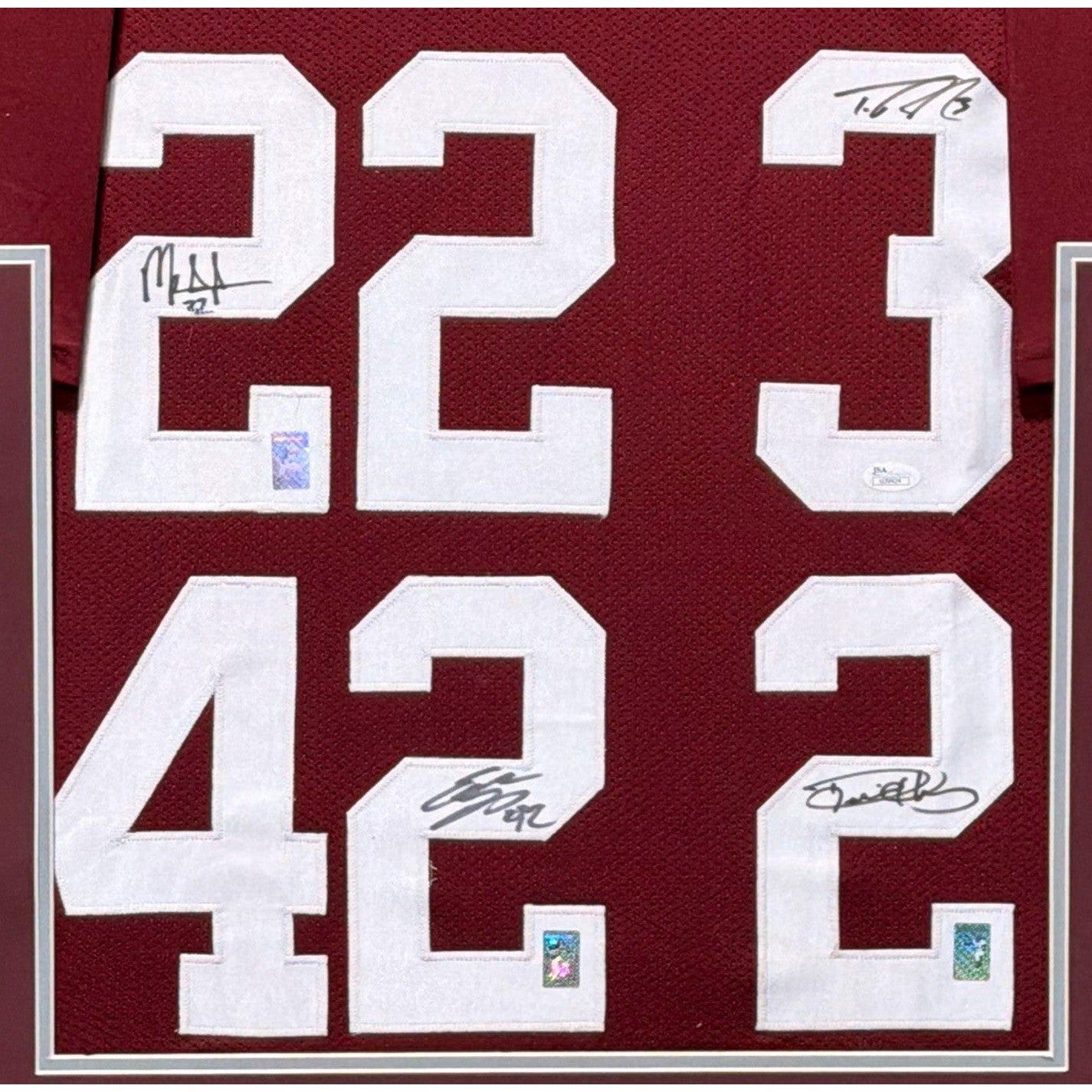 Alabam RB's Henry Lacy Ingram Richardson Framed Signed Jersey COA Autographed