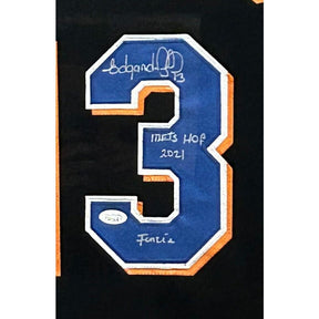 Edgardo Alfonzo Framed Signed New York Mets Jersey JSA Autographed