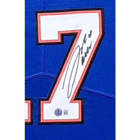 Josh Allen Framed Signed Jersey Beckett Autographed Buffalo Bills 4P IH