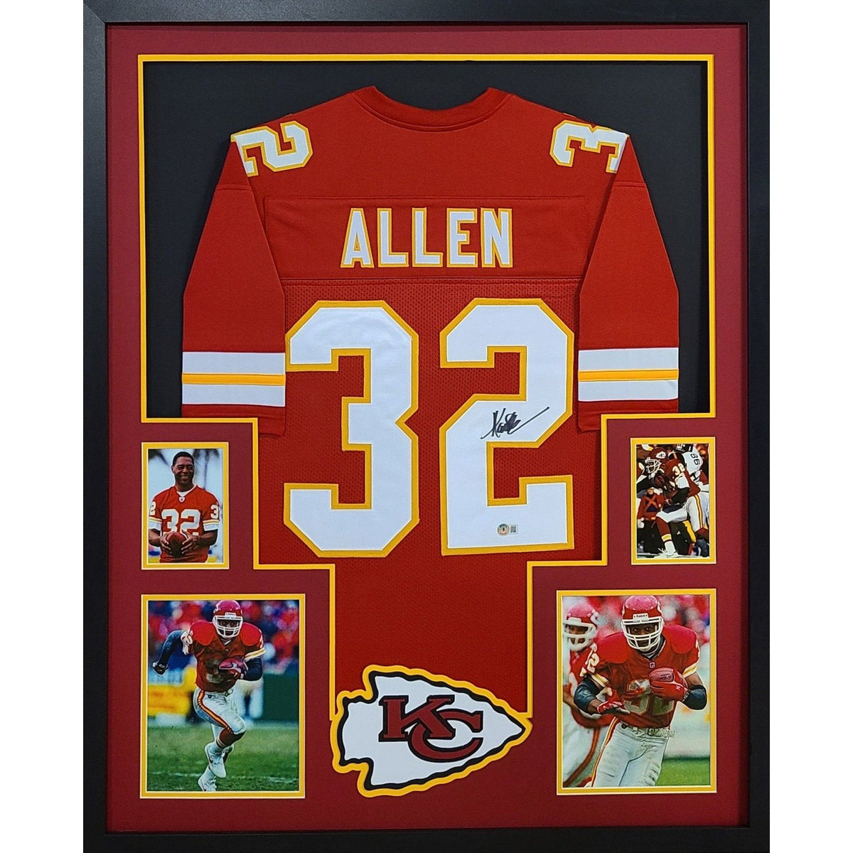 Marcus Allen Framed Jersey Beckett Autographed Signed Kansas City Chiefs