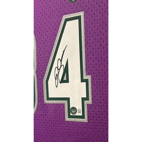 Ray Allen Framed Signed Milwaukee Bucks Jersey Beckett Autographed