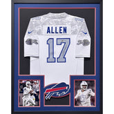 Josh Allen Framed Cold Front Jersey Beckett Autographed Signed Buffalo Bills
