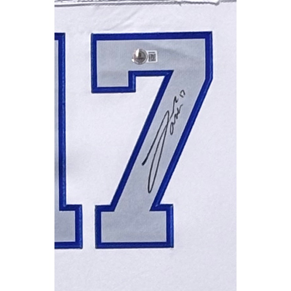 Josh Allen Framed Cold Front Jersey Beckett Autographed Signed Buffalo Bills