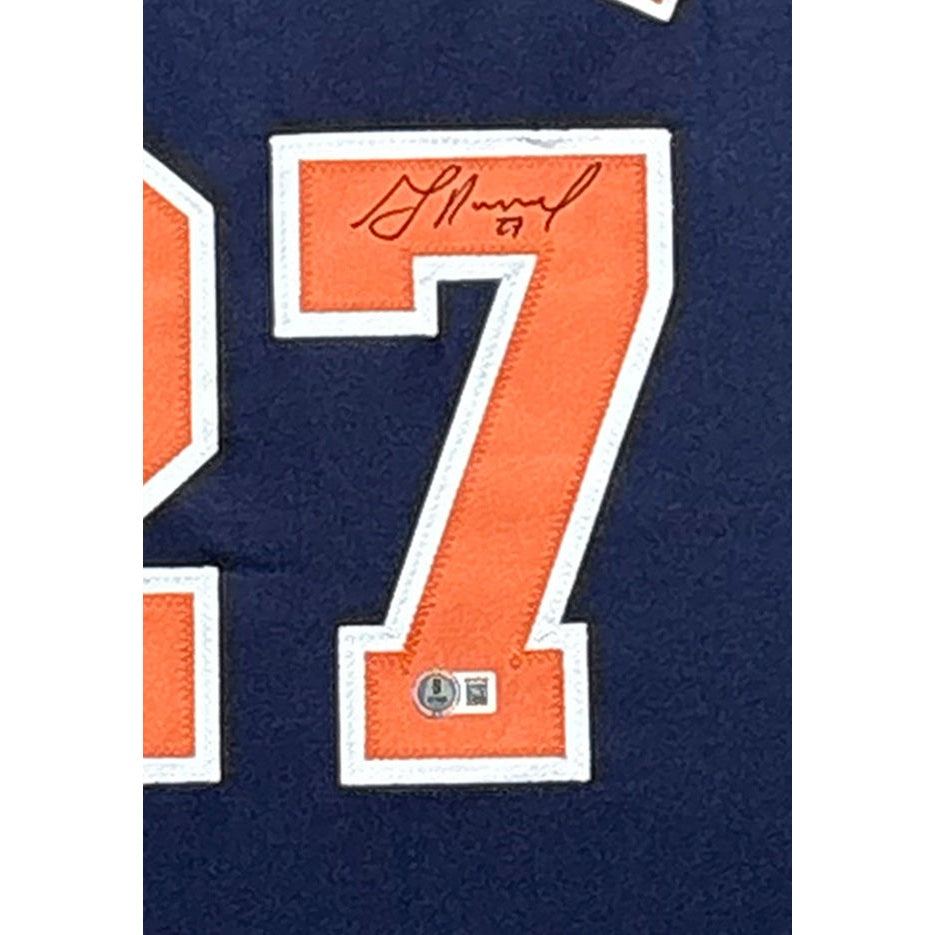 Jose Altuve Framed Signed Houston Astros Navy Jersey Beckett Autographed