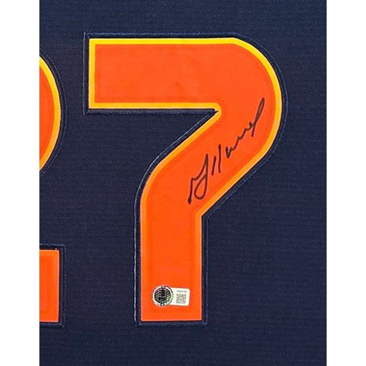 Jose Altuve Space City Framed Signed Houston Astros Jersey Beckett Autographed