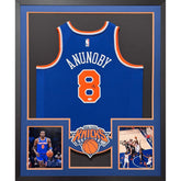 AG Anunoby Framed Blue Jersey JSA Autographed Signed Knicks Tip In Picture