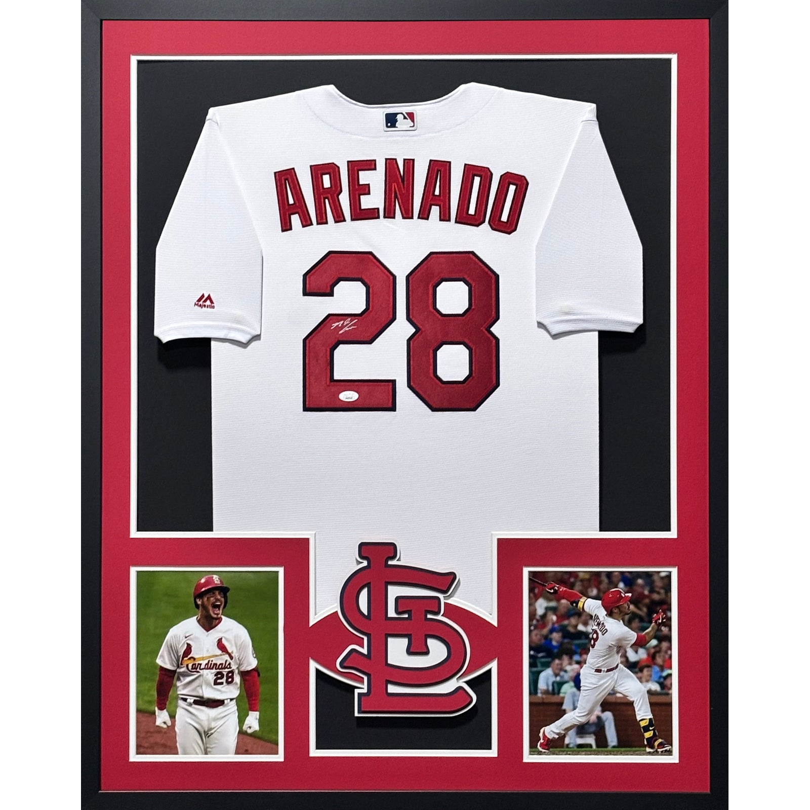 Nolan Arenado Framed Signed Jersey JSA COA Autographed St. Louis Cardinals