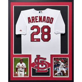 Nolan Arenado Framed Signed Jersey JSA COA Autographed St. Louis Cardinals