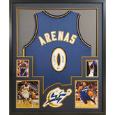 Gilbert Arenas Signed Framed Jersey Beckett Autographed Wizards