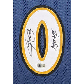 Gilbert Arenas Signed Framed Jersey Beckett Autographed Wizards
