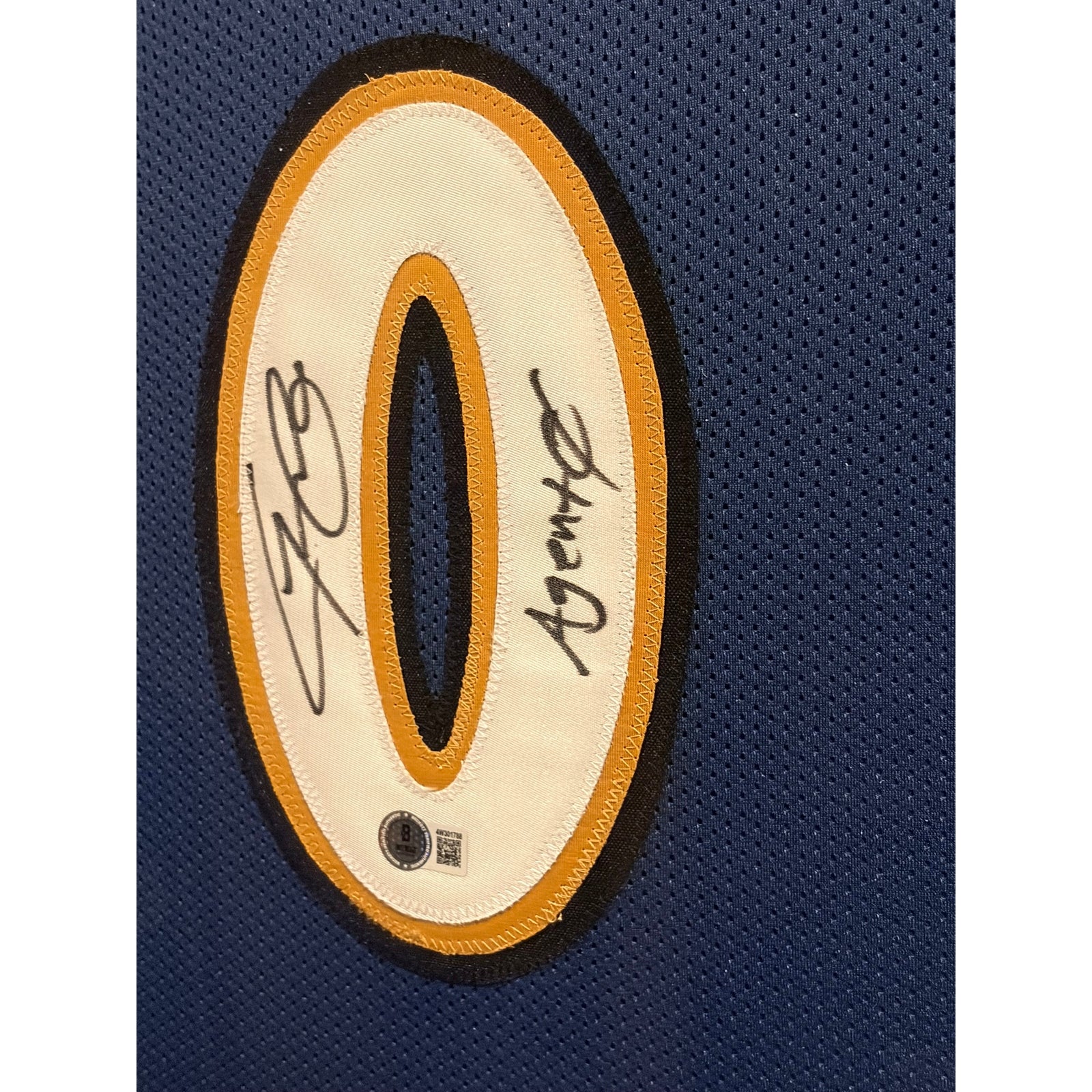 Gilbert Arenas Framed Jersey Beckett Autographed Signed Washington Wizards