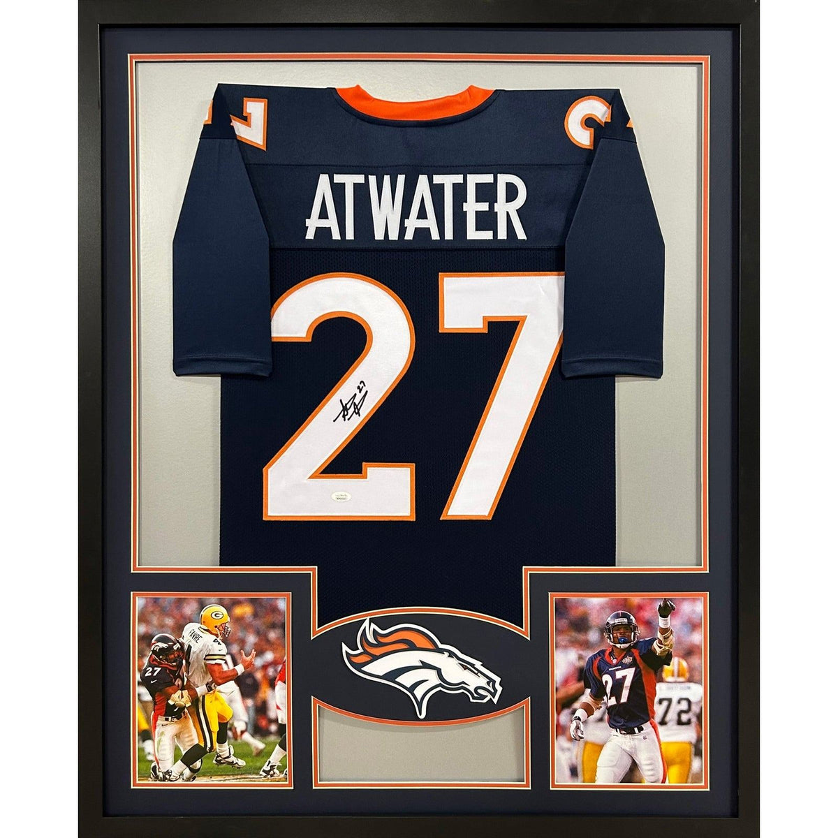 Steve Atwater Framed Signed Denver Broncos Jersey JSA COA Autographed