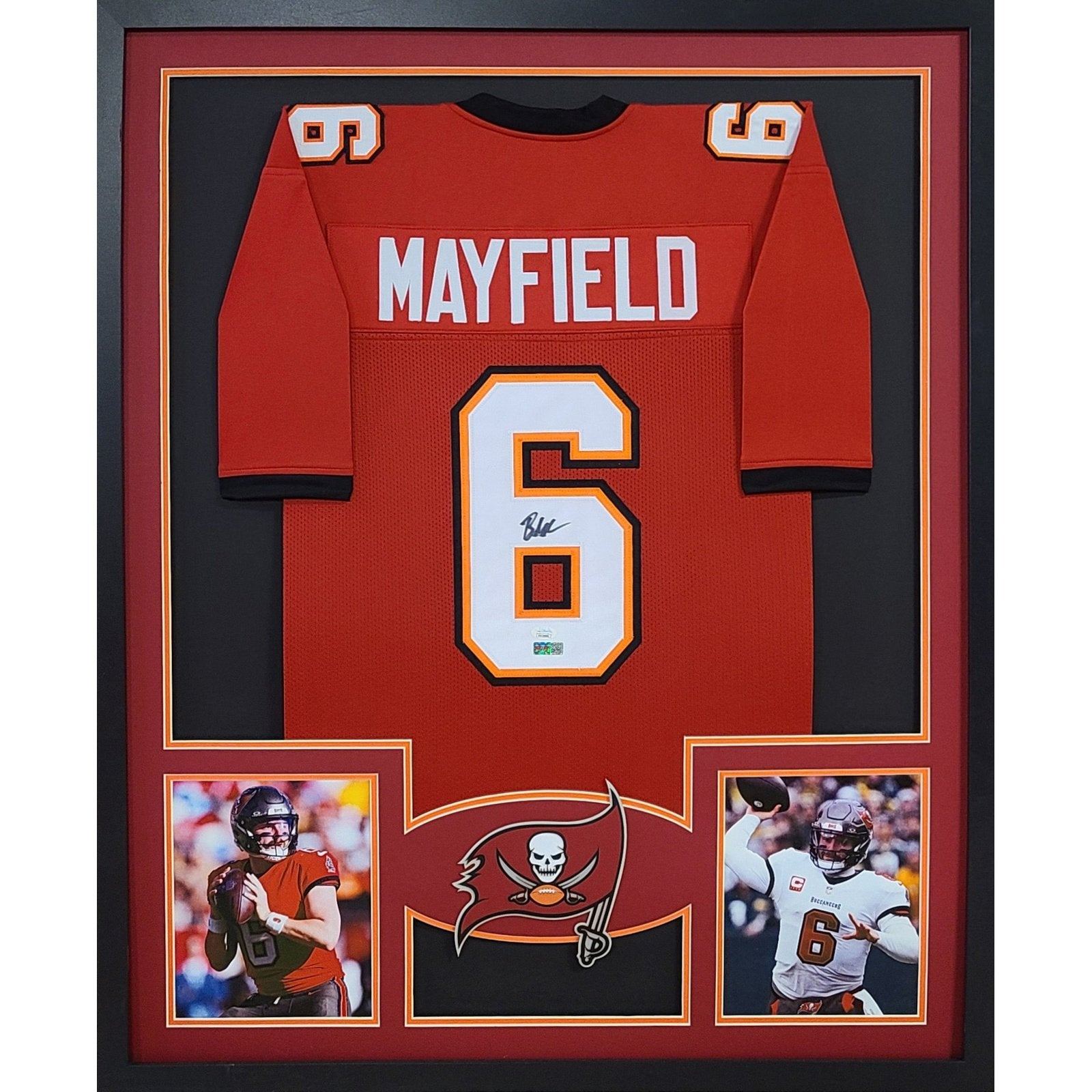 Baker Mayfield Framed Signed Buccaneers Jersey Beckett Autographed Tampa Bay